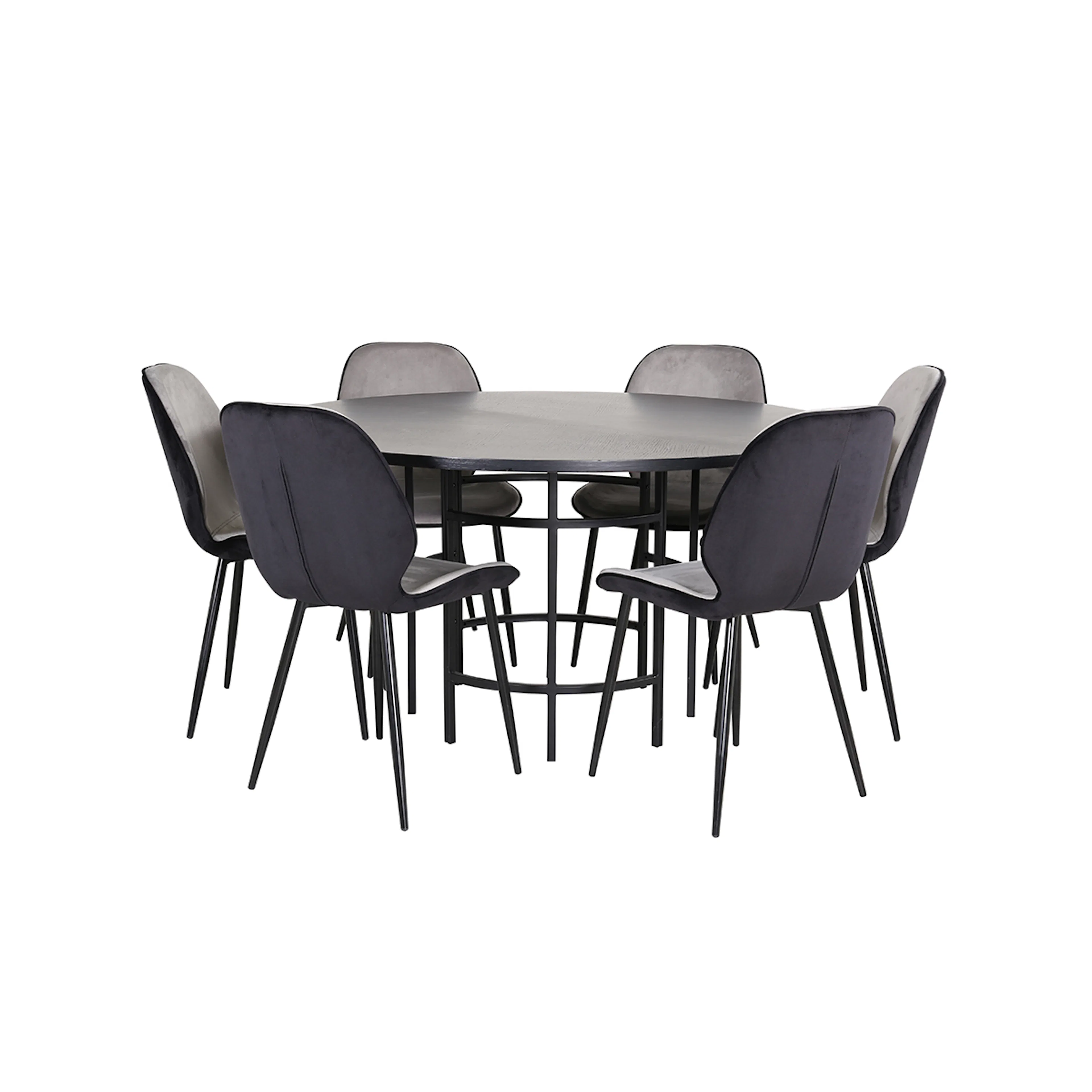 Matgrupp furniture/fashion Copenhagen Ø140 cm med 6 Emma Stolar