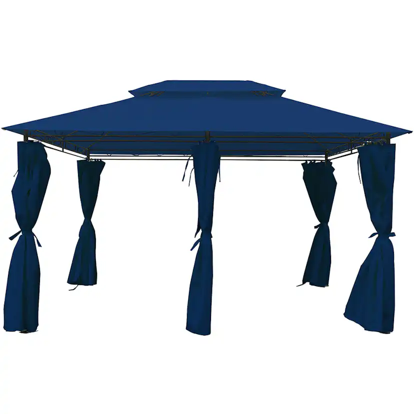 Paviljong Metalcraft med draperiväggar 3x4 m