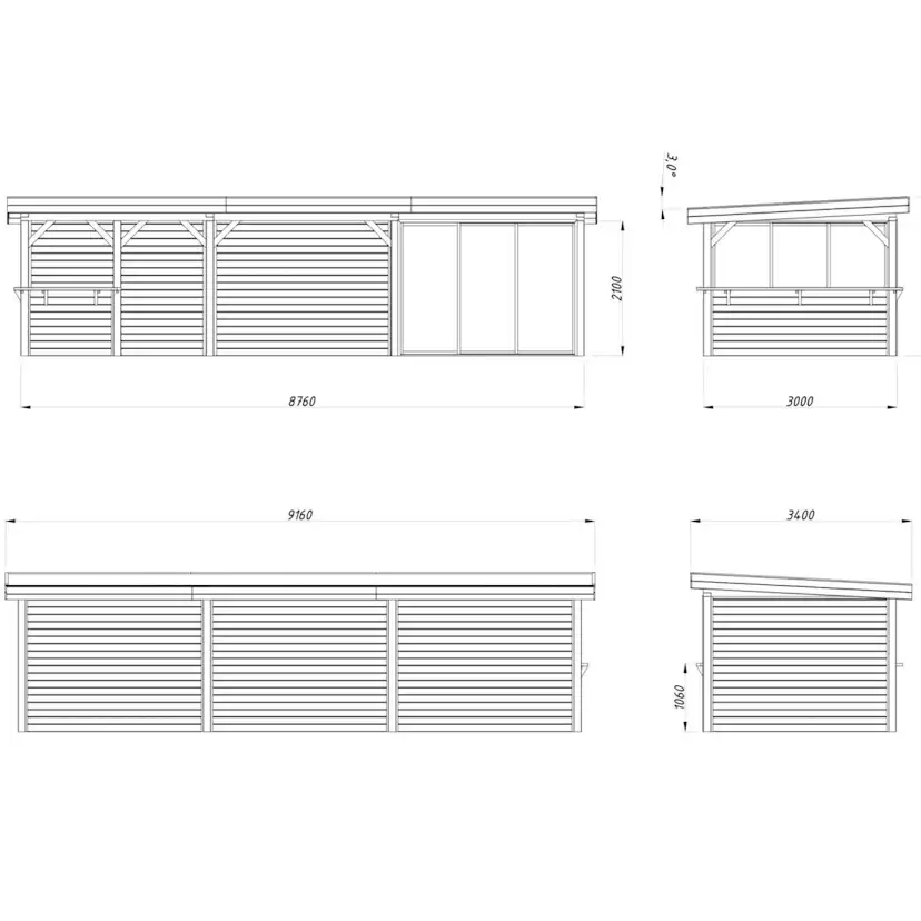 Uterum Palmako Lenna 24,9 m2 Set 415 Slide
