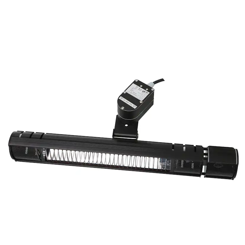 Terassvärmare Heat1 2000W Svart Med Svängning