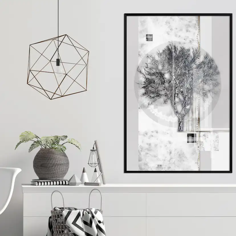 Poster Artgeist Affisch Silver Tree