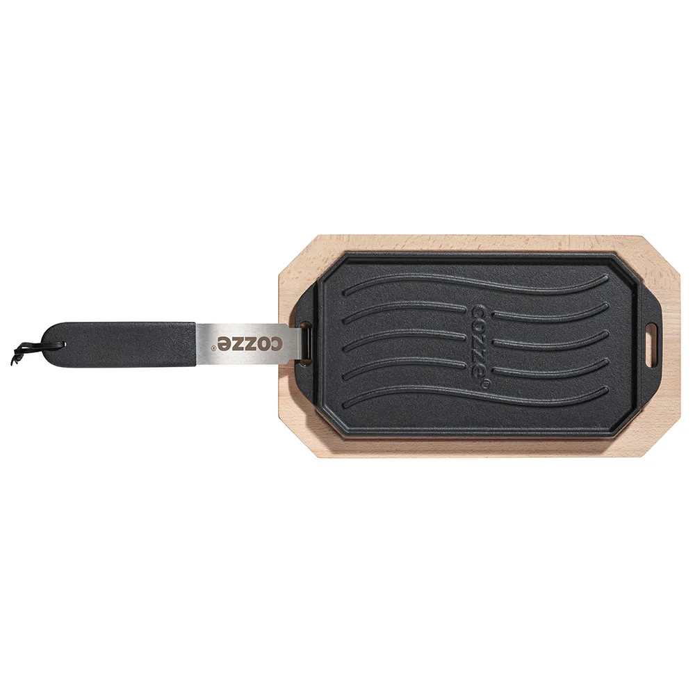 Gjutjärnspanna Cozze med Träunderlägg 165x330 mm