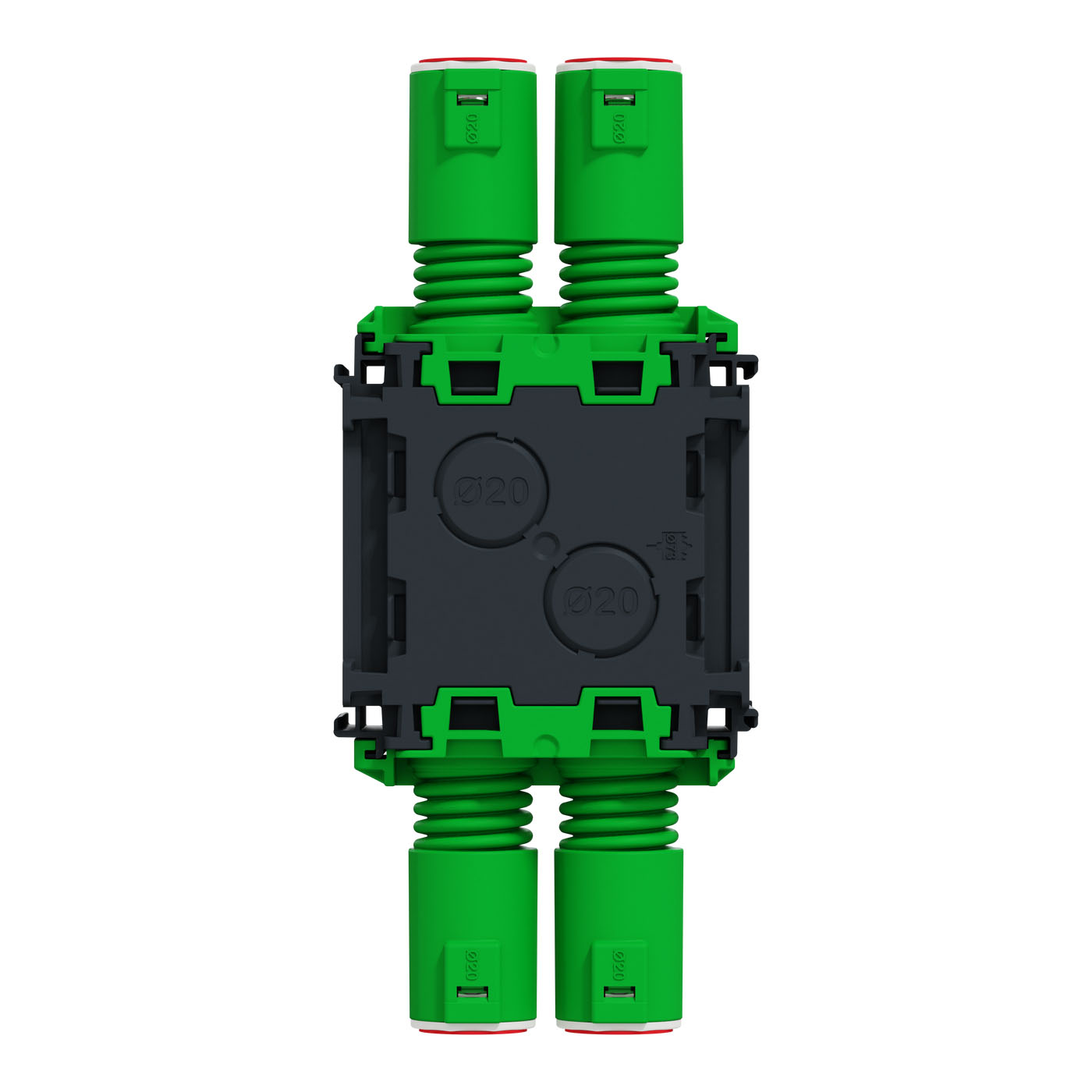 Apparatdosa Schneider Electric Multifix med lock för enkel-/dubbelgips 12-27mm