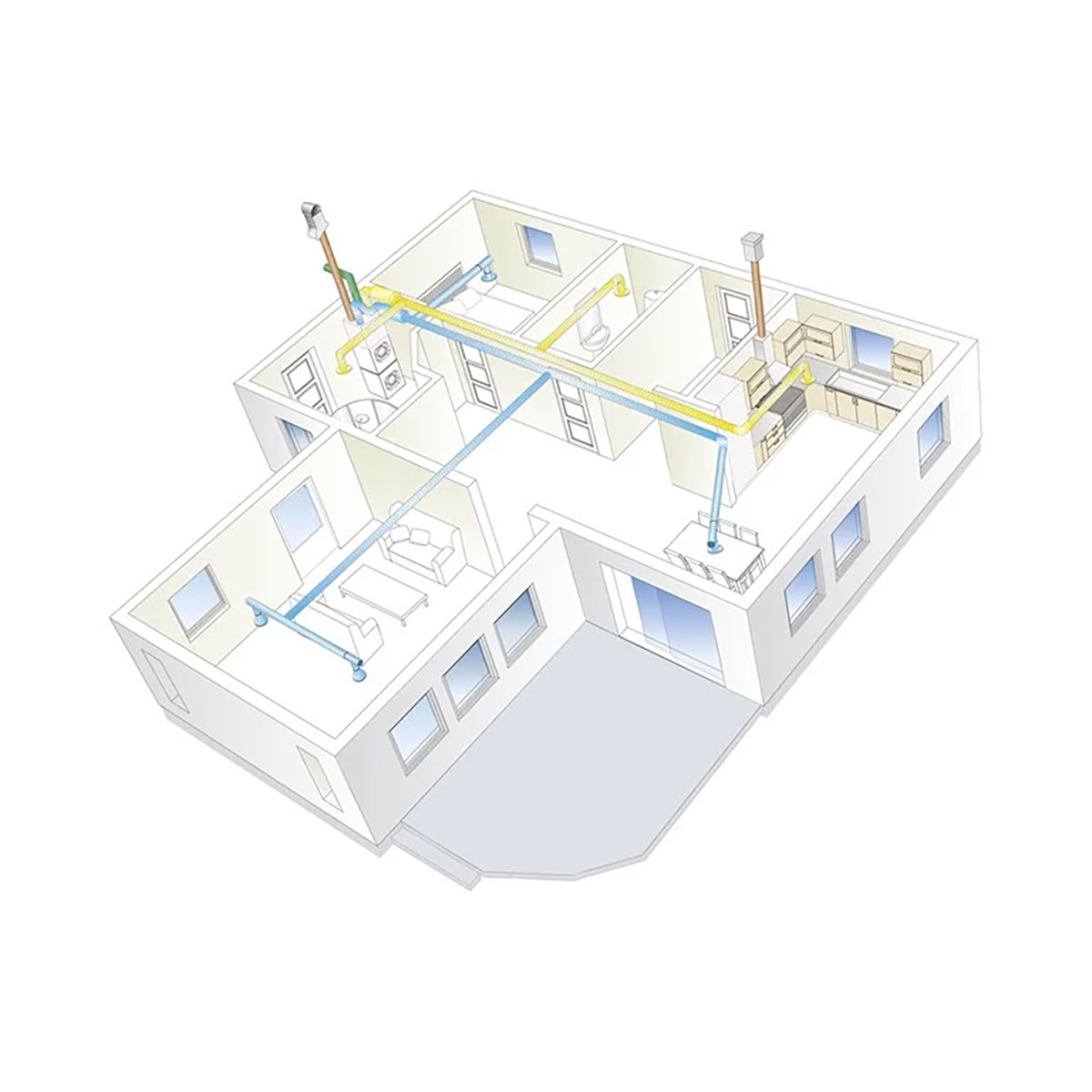 Aggregat Swegon Casa R5 Smart Energieffektiv Ventilation för Hemmet