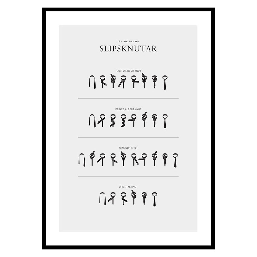 Poster Gallerix Slipsknutar