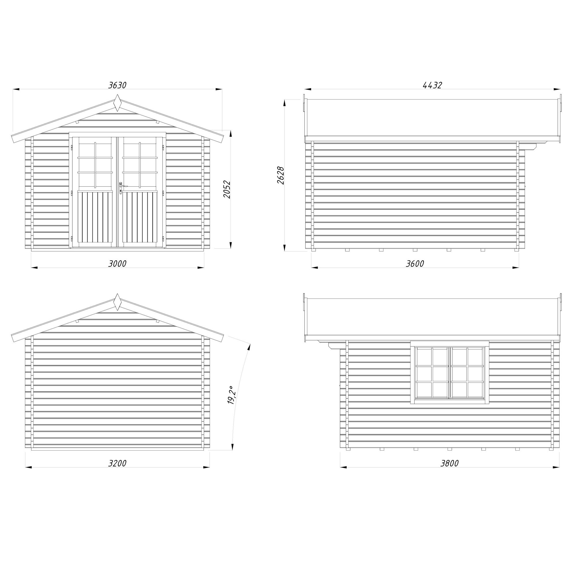 Sally 10,2 m2 PNT7042A2 Ljusgrå/Antracit