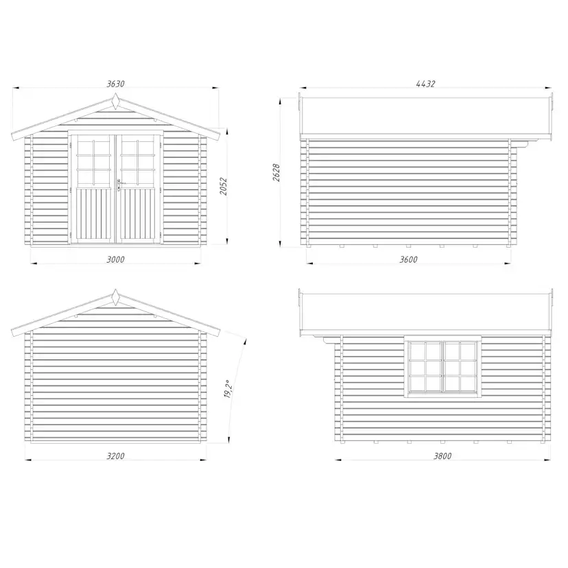 Sally 10,2 m2 PNT7042A2 Ljusgrå/Antracit