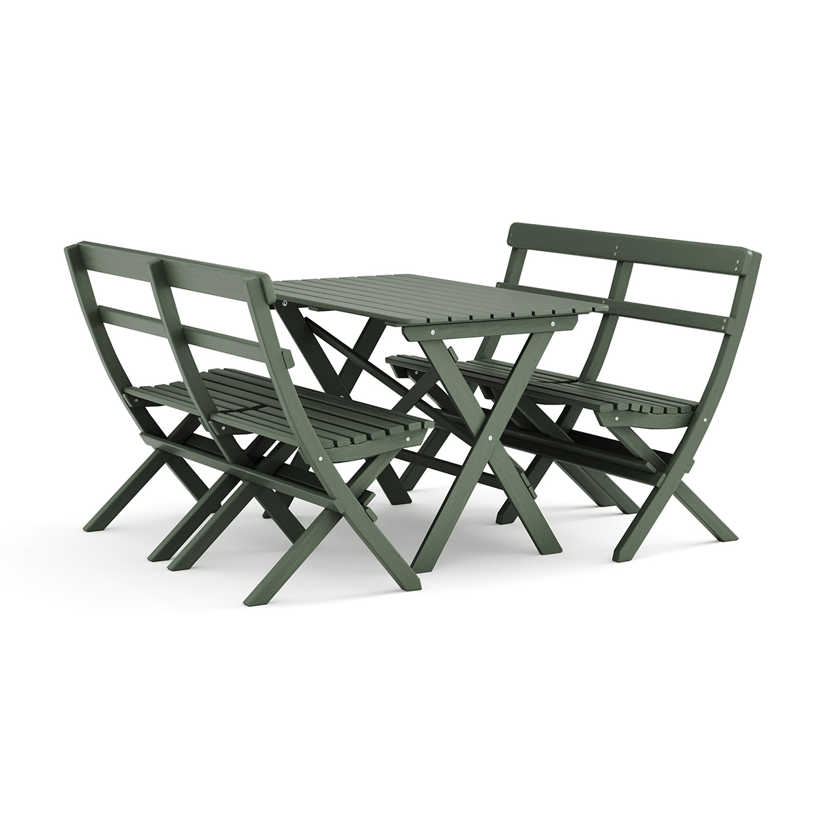 Trädgårdsgrupp Comfort Garden Landet Utomhus matgrupp 118x70x74 cm med 2 soffor