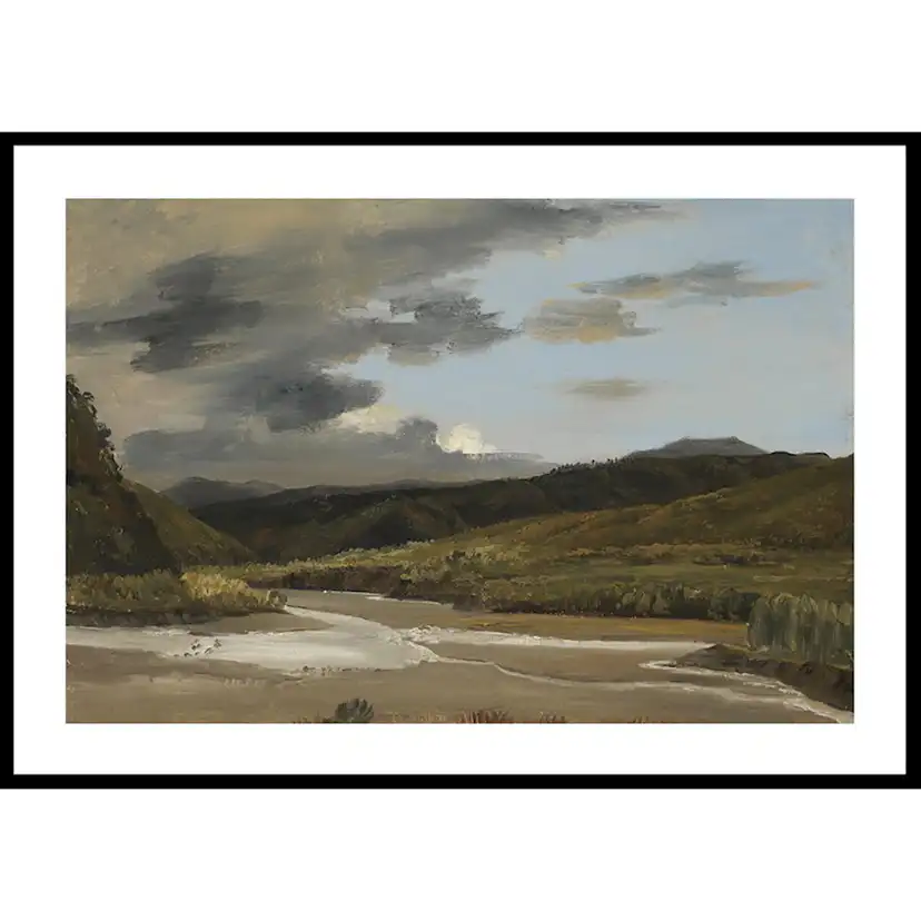 Poster Gallerix Plein-air Sketch Of A River By Jules Coignet