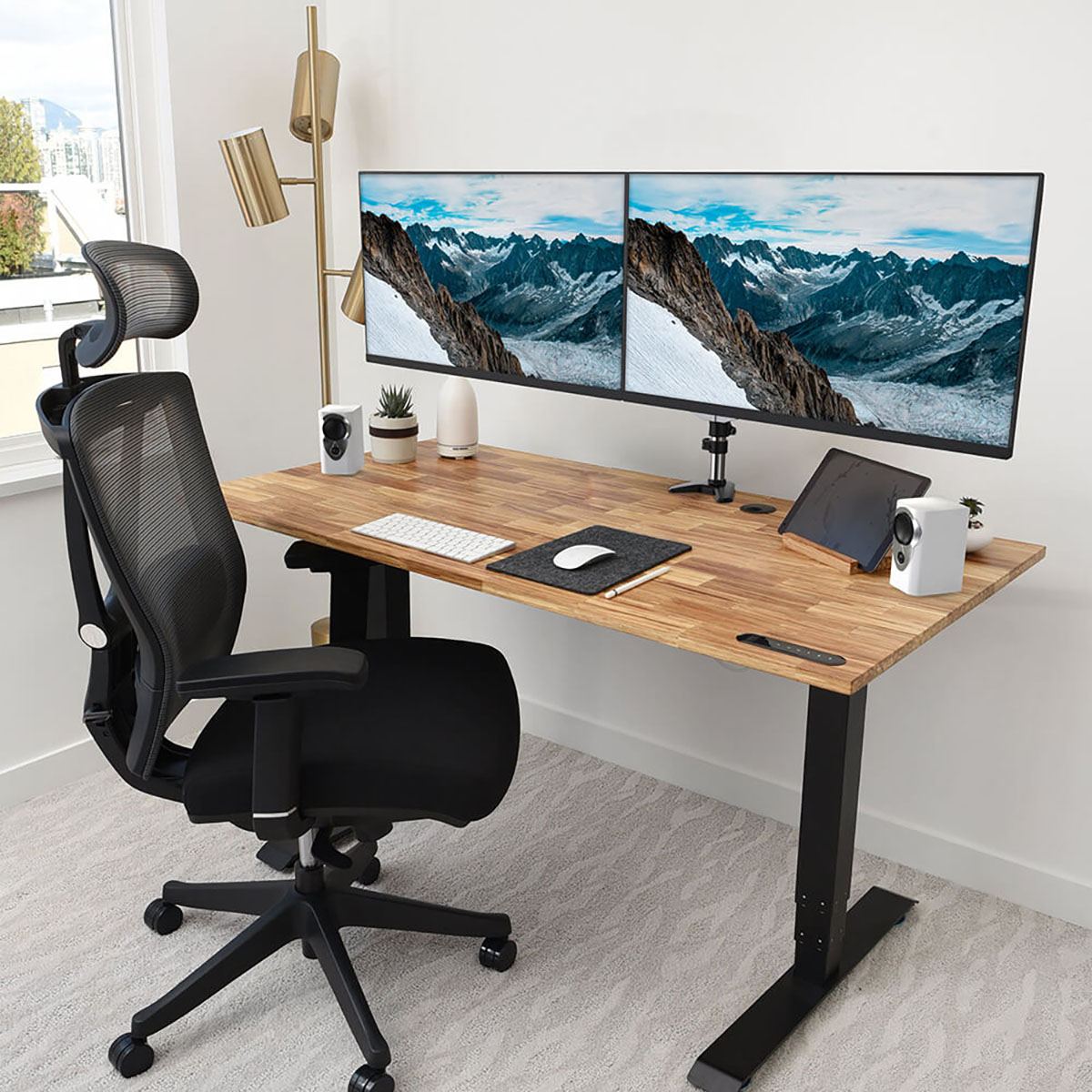 Monitor Arm Desire2 Duo Aluminium upp till 32"