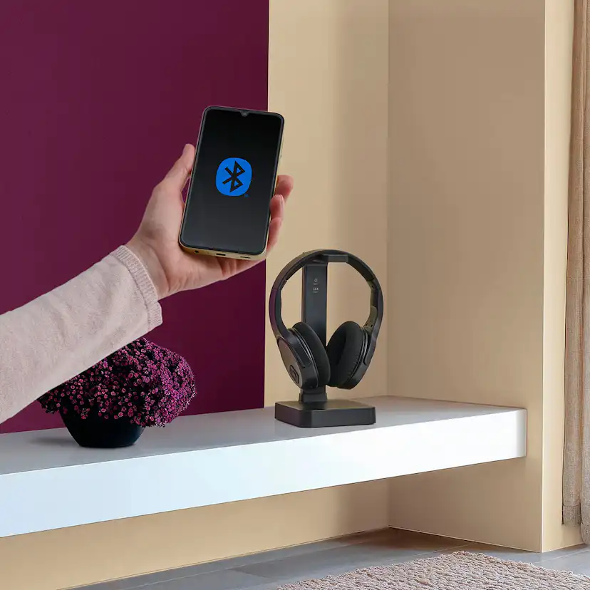 Hörlurar HAMA Trådlösa Over-Ear för TV med 2,4 GHz Bluetooth-Anslutning Svart