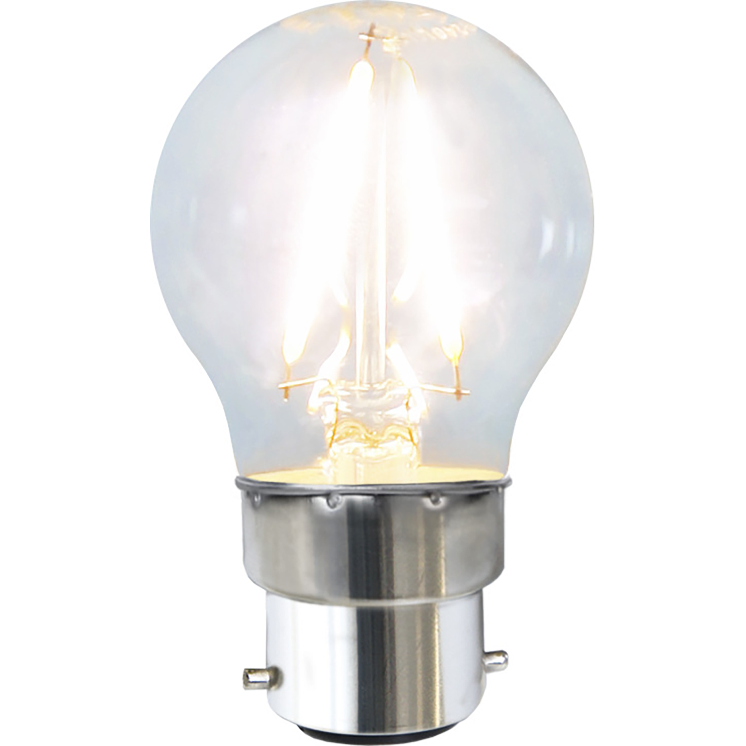 LED-lampa Star Trading Filament B22 G45 Klar 1,5W