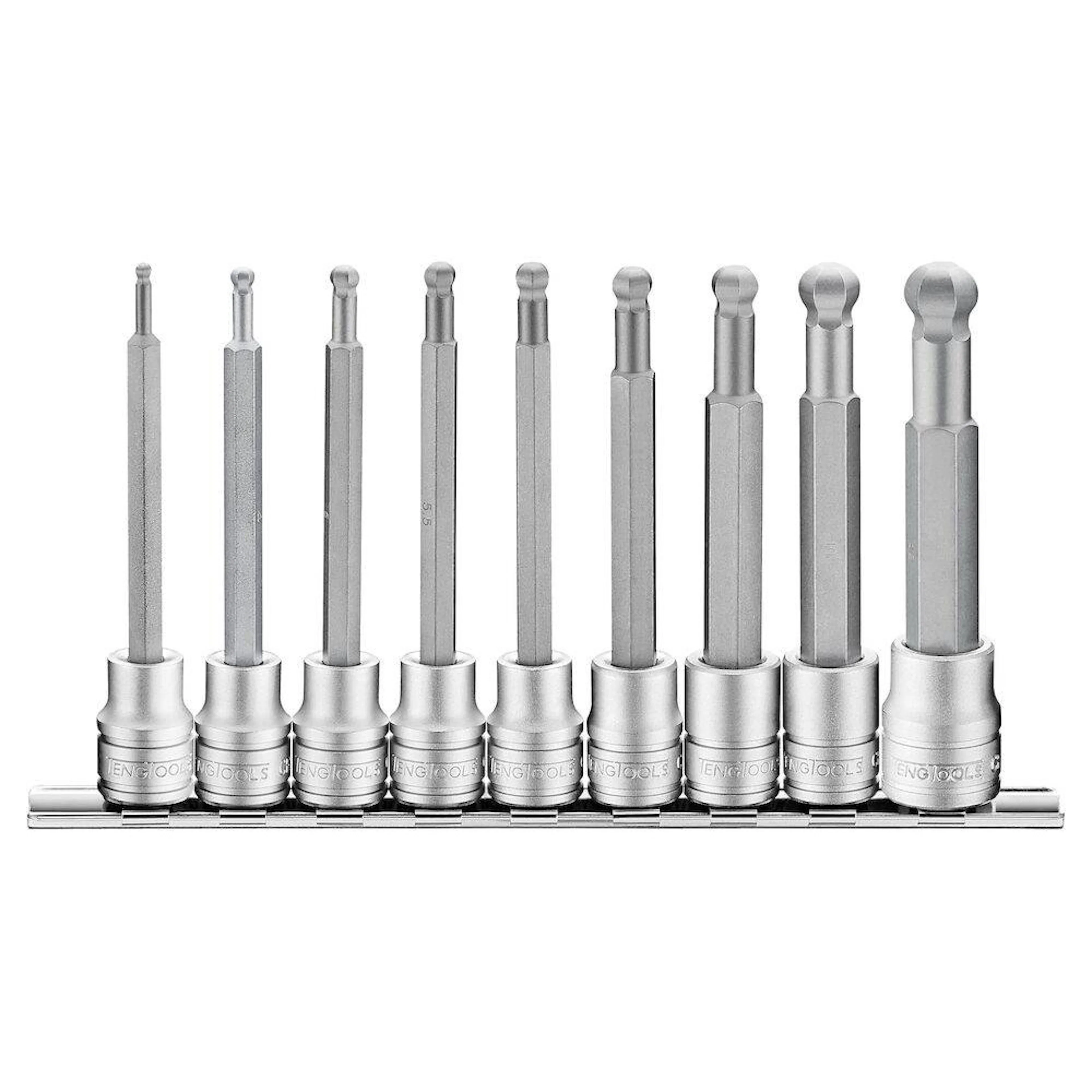 Hylsbitssats Teng Tools Lång 3/8 tum Sexkant
