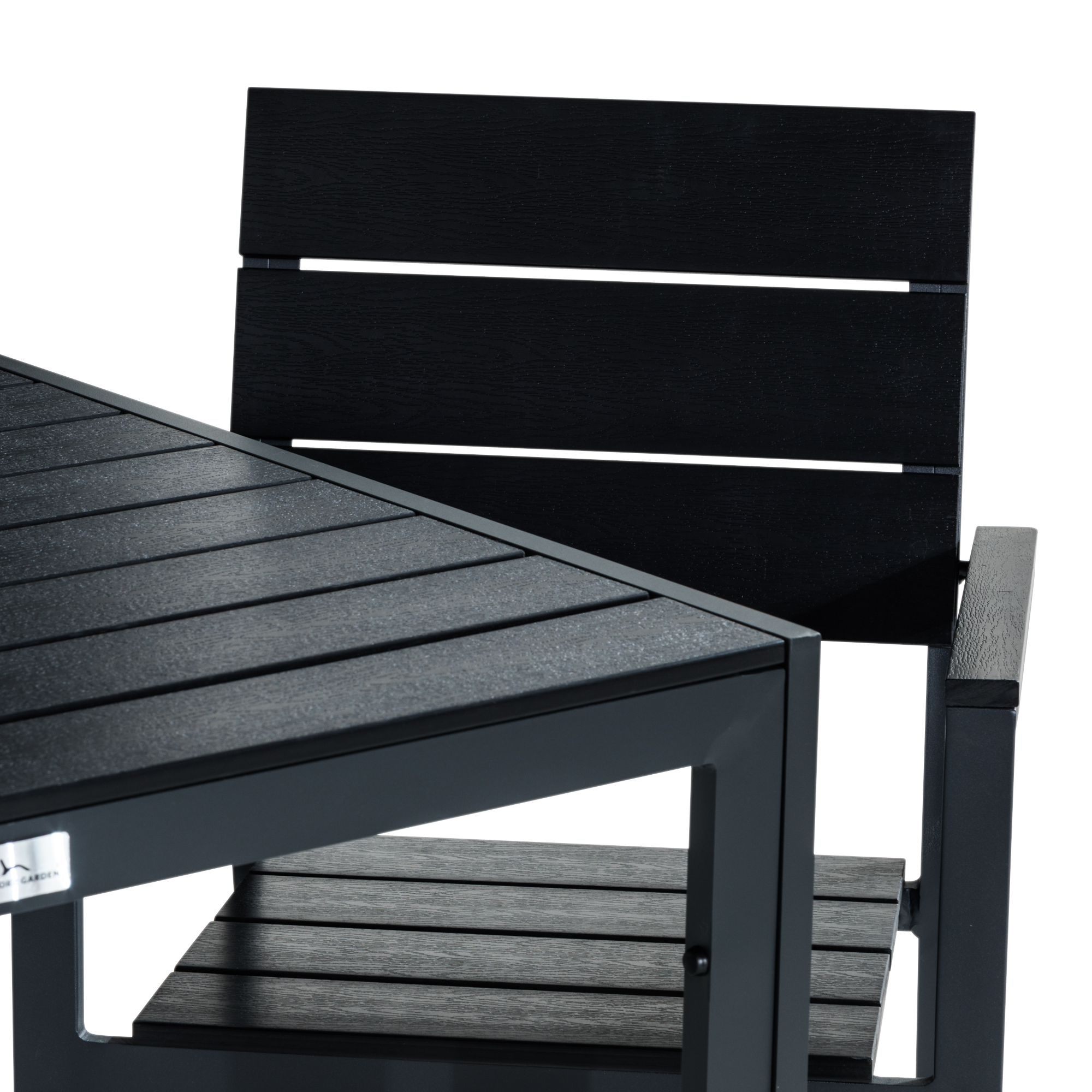 Matgrupp Comfort Garden Tunis Matgrupp Utomhus 90x90 med 2 Stapelstolar