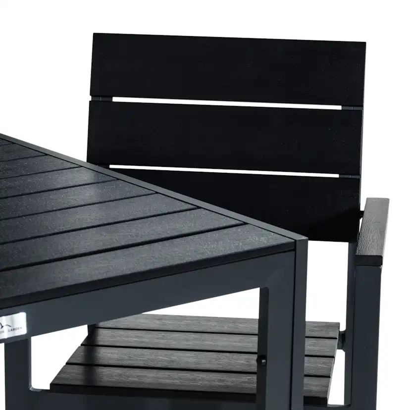 Matgrupp Comfort Garden Tunis Matgrupp Utomhus 90x90 med 2 Stapelstolar