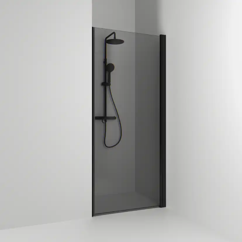 Enisch Rak Skoga HG Sv/Rö 100 Profil: Svart matt, Rökglas, 963x1980 mm