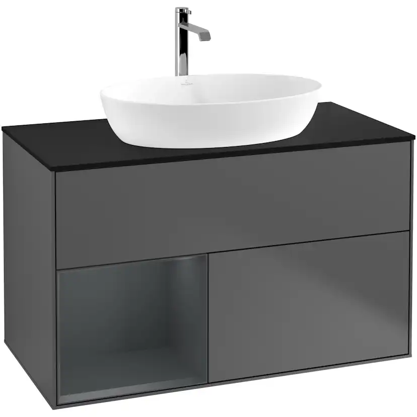Tvättställsskåp Villeroy & Boch Finion med 2 Lådor Hylla och Bänkskiva för Fristående Tvättställ från Artis & Collaro