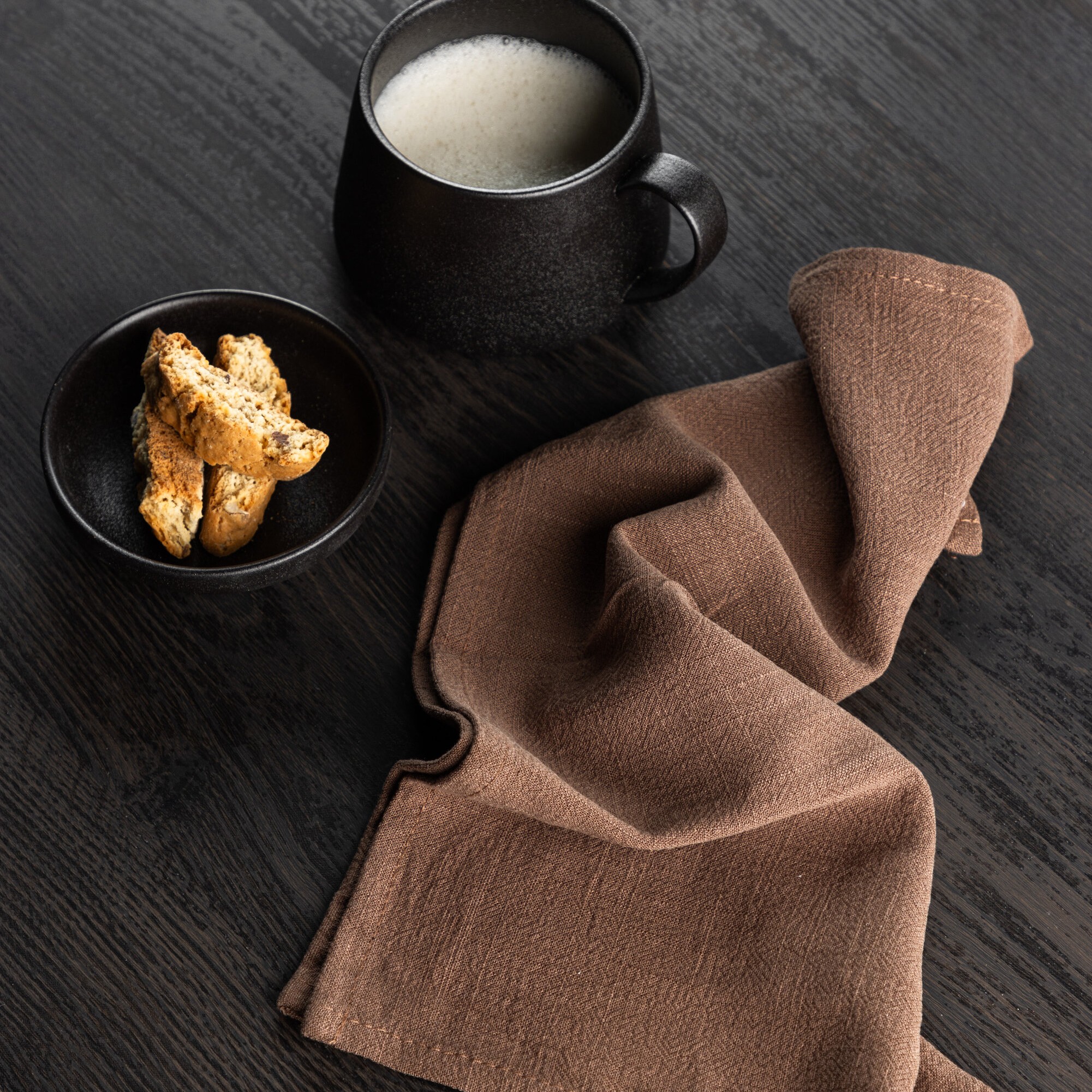 Bloria Napkin 2-pack - Dark Brown - 40*40cm Mörkbrun