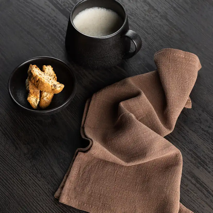 Bloria Napkin 2-pack - Dark Brown - 40*40cm Mörkbrun