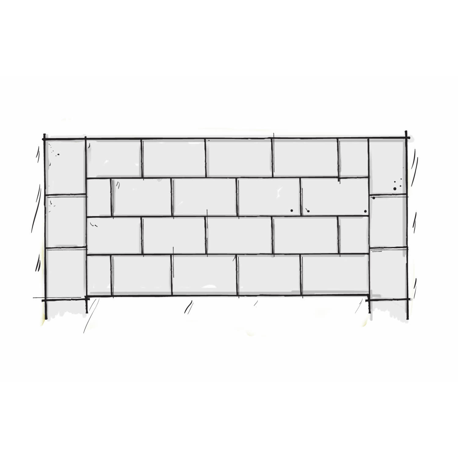 Rustik multiblock 138x190x138, Naturgrå Naturgrå, Multiblock, 138x190x138 mm