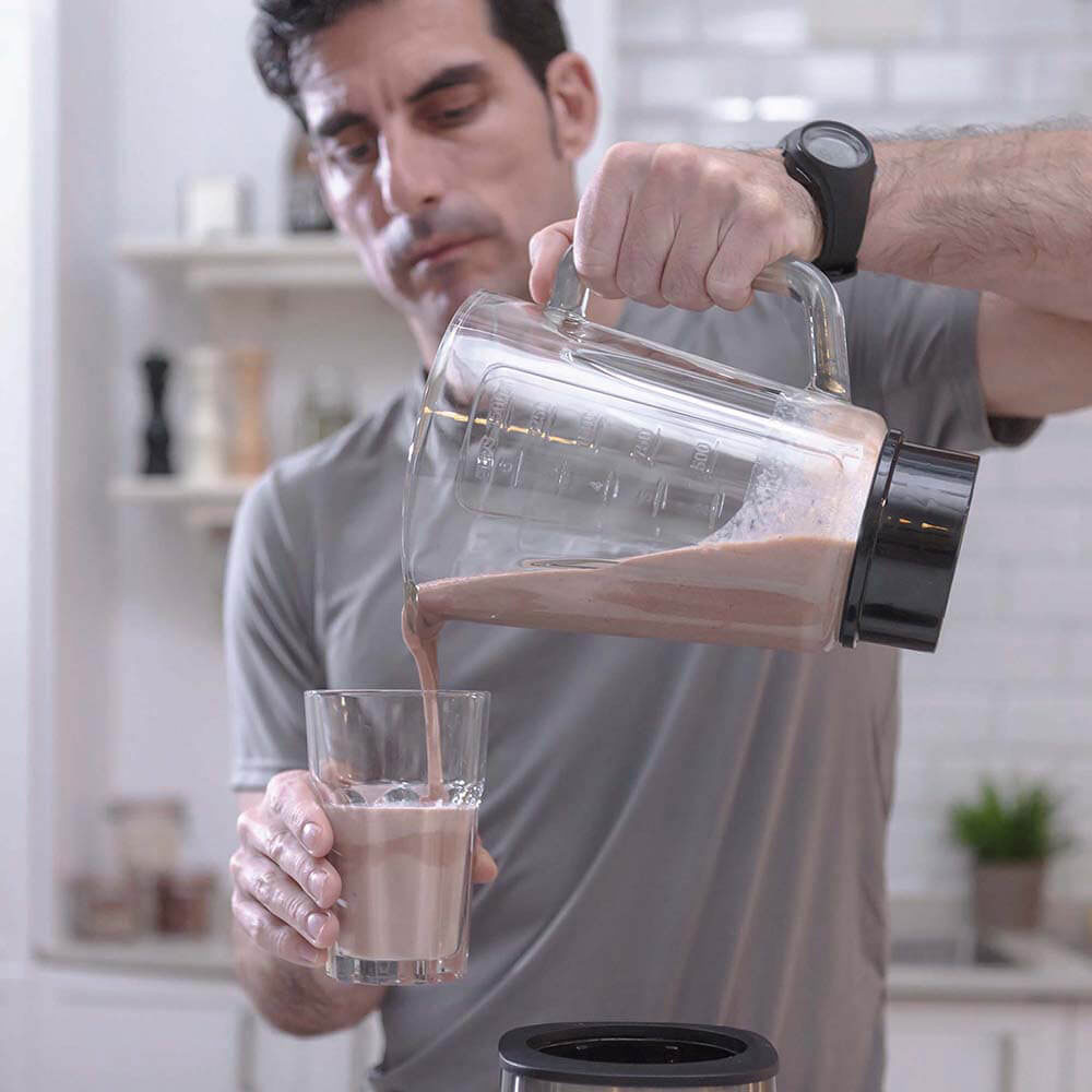 Blender Black+Decker 1,5L Borstat Stål 800W Multi-Speed & Pulsfunktioner