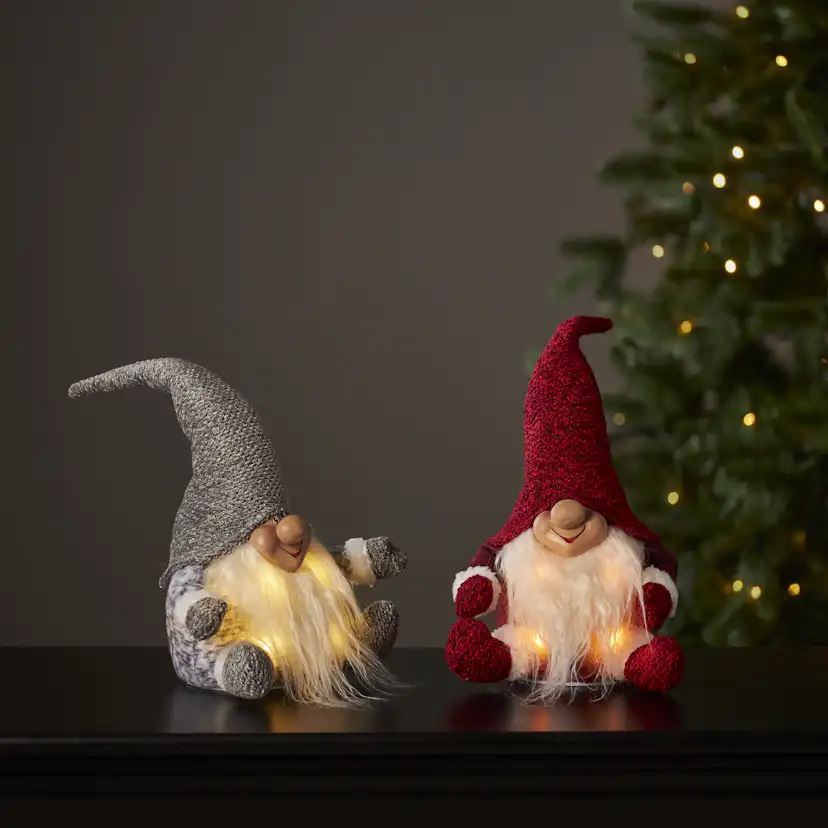 LED Santa Red 34cm Röd