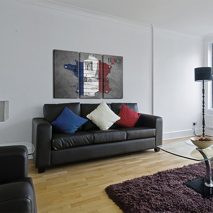 Tavla Arkiio Symboler i Frankrike Triptych