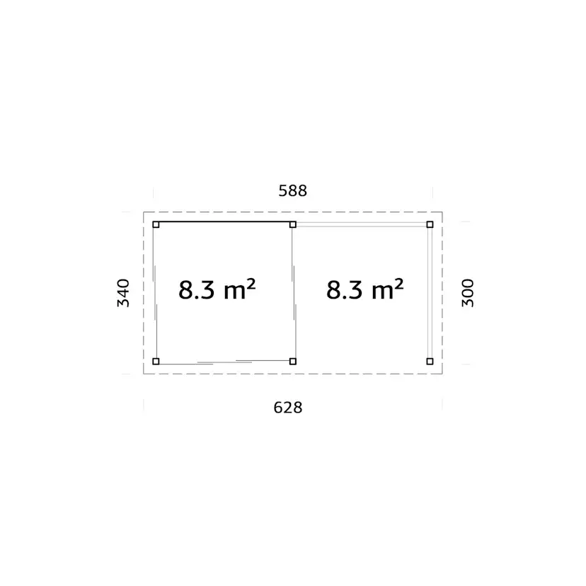 Uterum Palmako Lenna 16,6 m2 Set 404 Slide