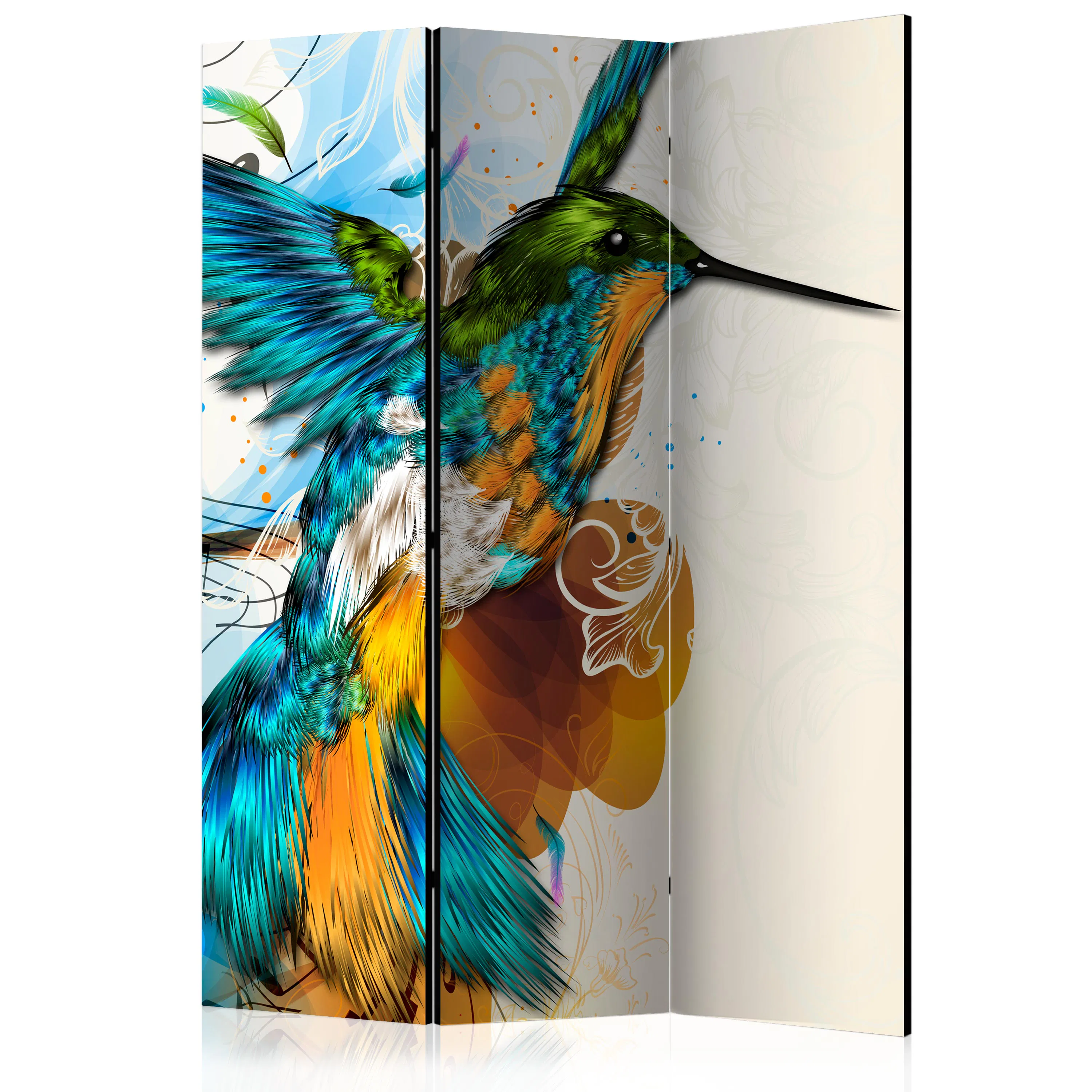 Rumsavdelare Skärmvägg Arkiio Bird's Music 135x172 cm