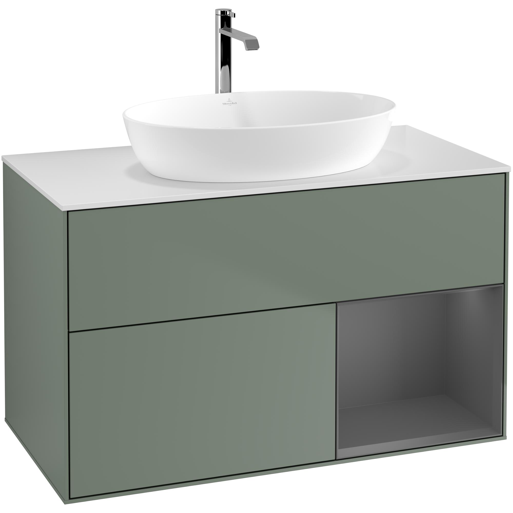 Tvättställsskåp Villeroy & Boch Finion med 2 Lådor Hylla och Bänkskiva för Fristående Tvättställ från Artis & Collaro