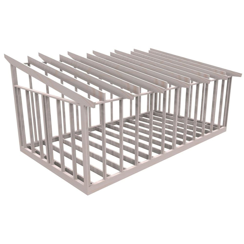 Attefallsstomme Byggstommar 10 grader 7200x3940 mm Lösvirke