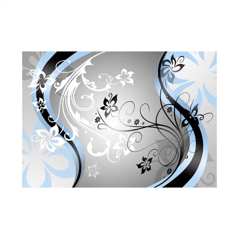Art-flowers (blue) 250x175 Storlek: 250x175 cm
