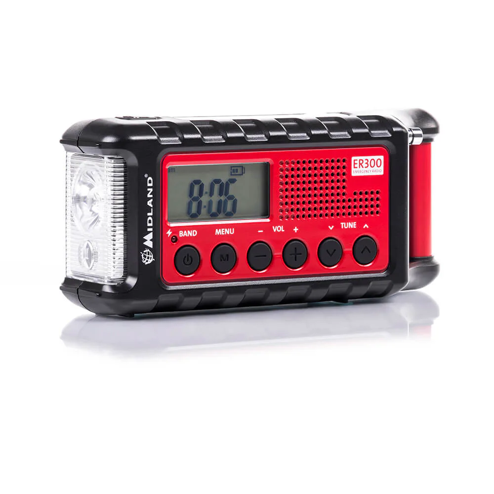Nödradio Power Bank Midland ER300 Röd/Svart