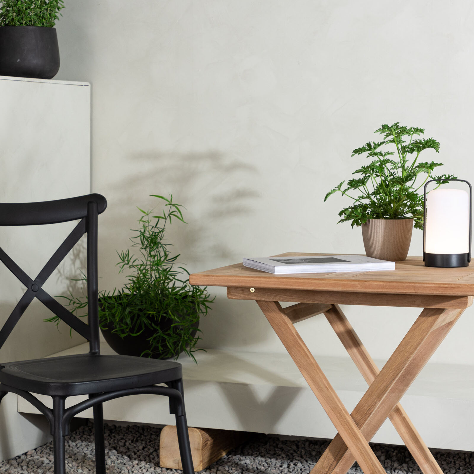 Cafébord Venture Home Kenya Teak Fällbart 70x70