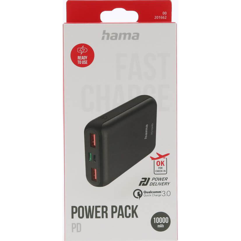 Powerbank Hama PD 10000mAh Anthracite