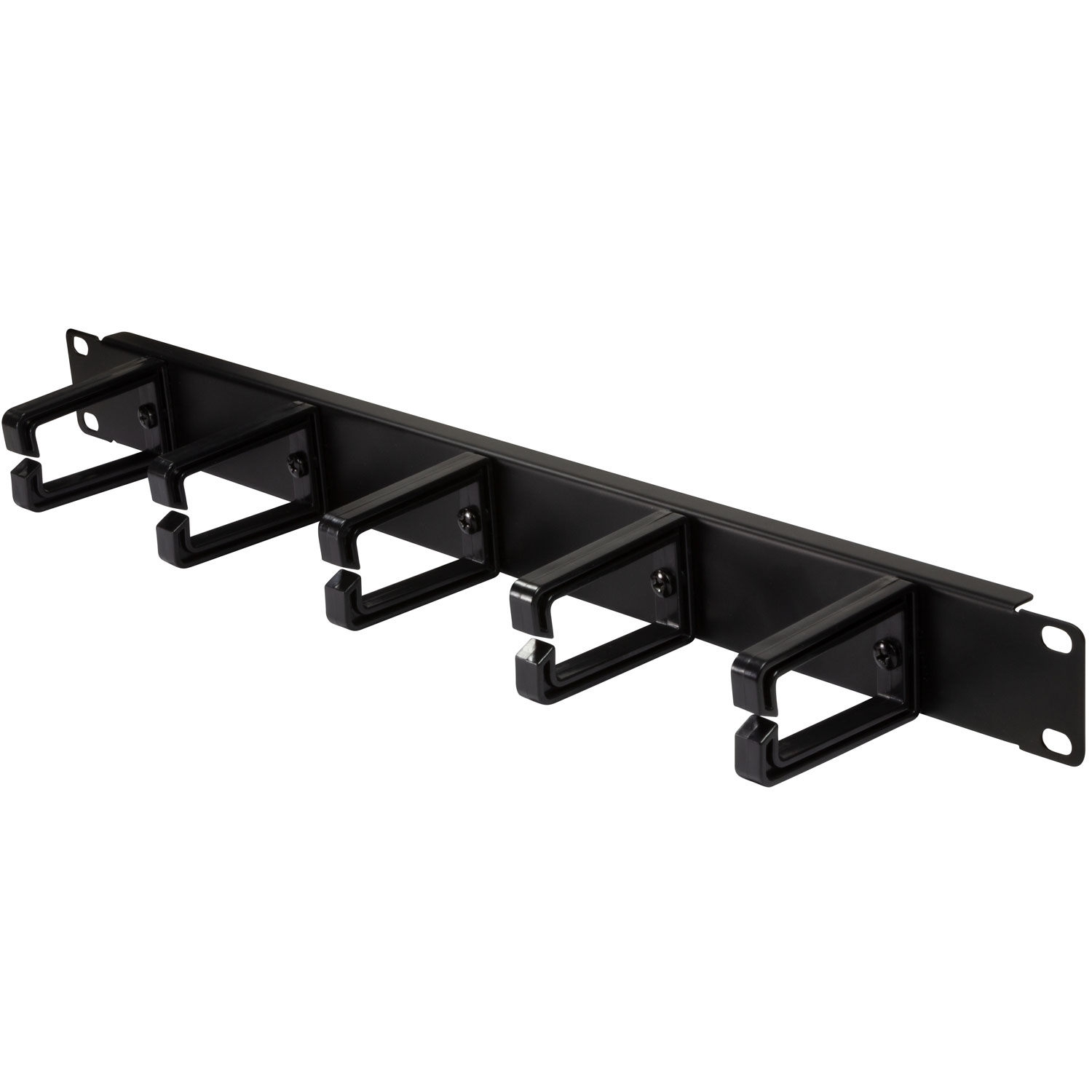 Serverskåp Tillbehör LogiLink Kabelhanteringspanel 19" med 5 Roterbara Fästen 1U Svart