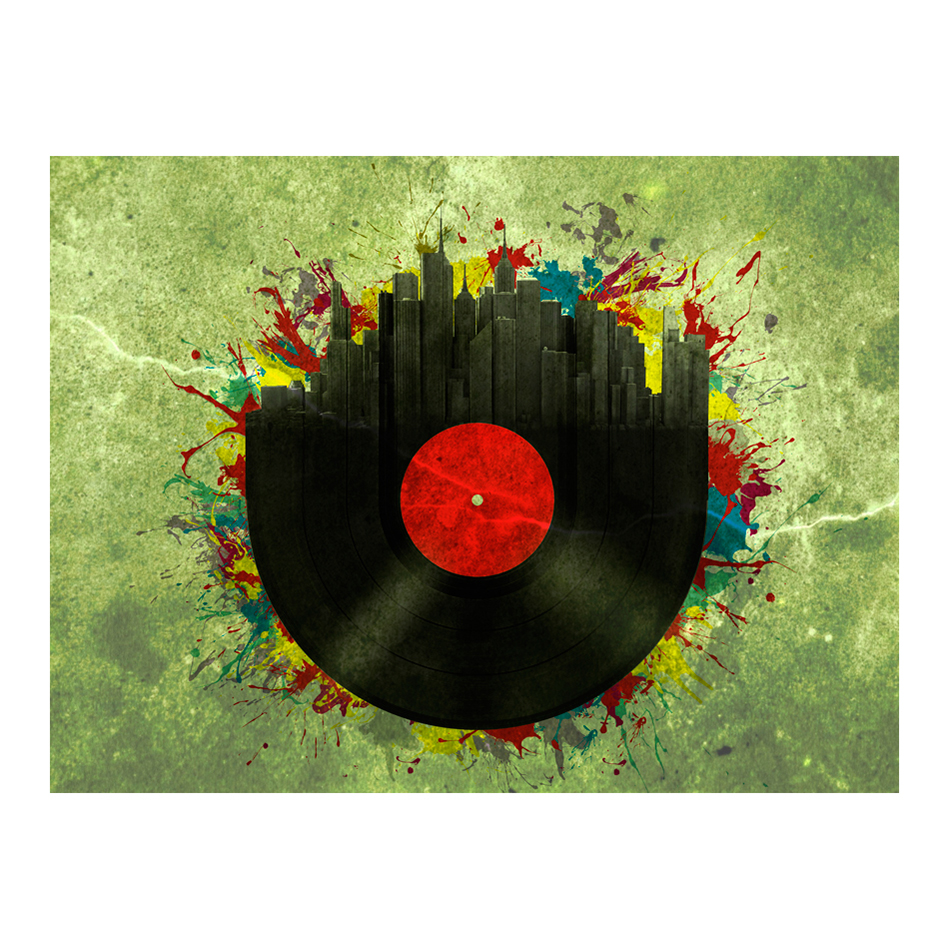 Colorful melodies of the city 400x309 Storlek: 400x309 cm