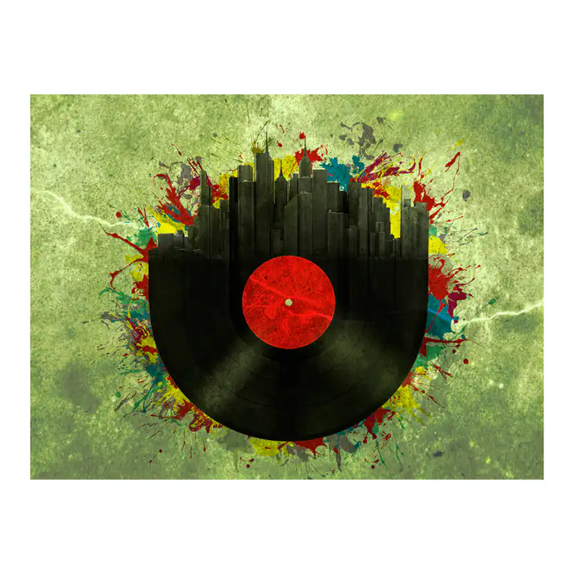 Colorful melodies of the city 400x309 Storlek: 400x309 cm