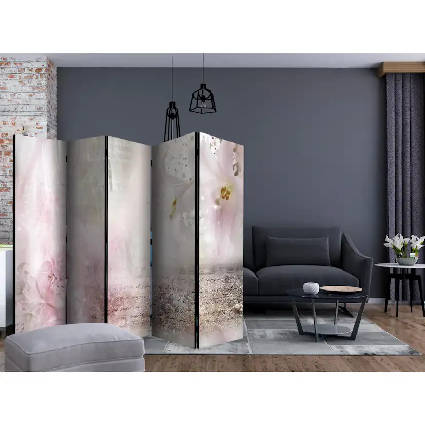 Rumsavdelare Skärmvägg Arkiio Delicate Lilies II 225x172 cm
