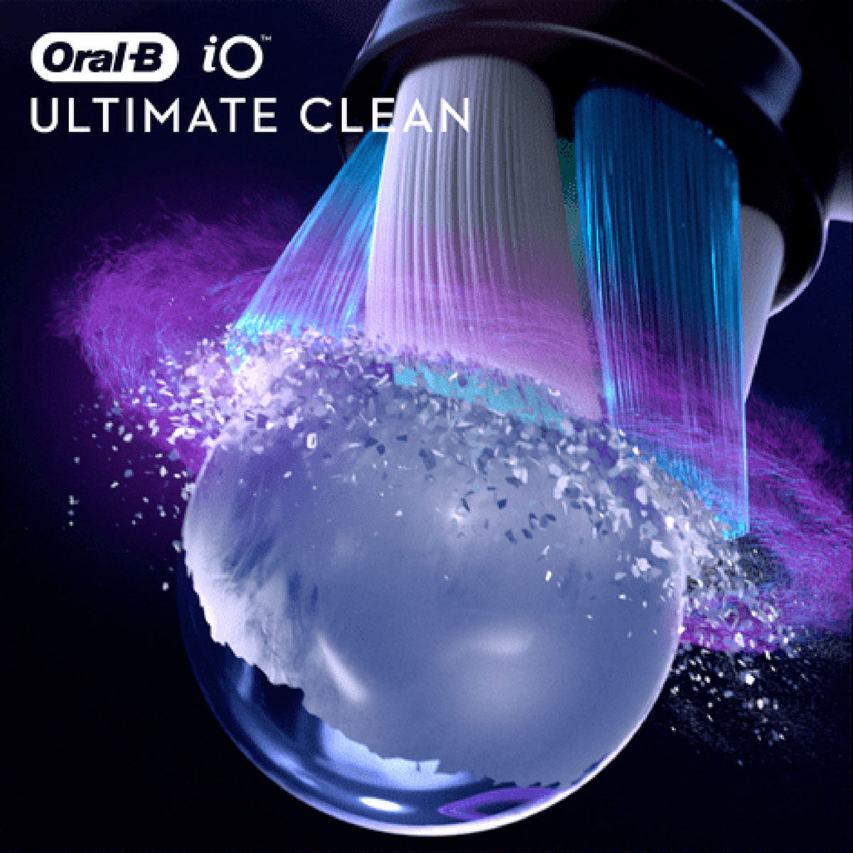 Borsthuvud iO Ultimate Clean Black 4st Svart