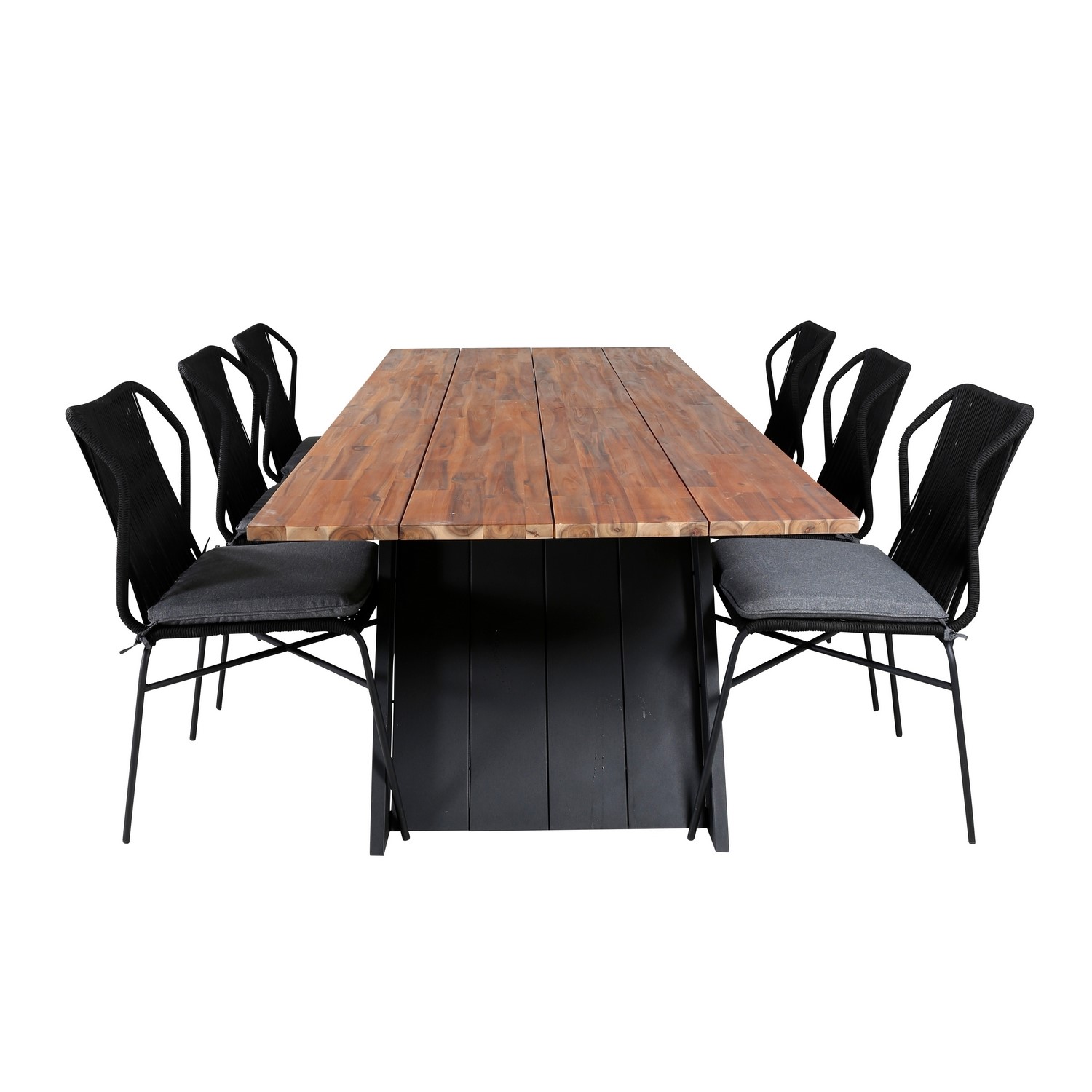 Matgrupp Venture Home Doni med 6 Julle Stapelbara Matstolar