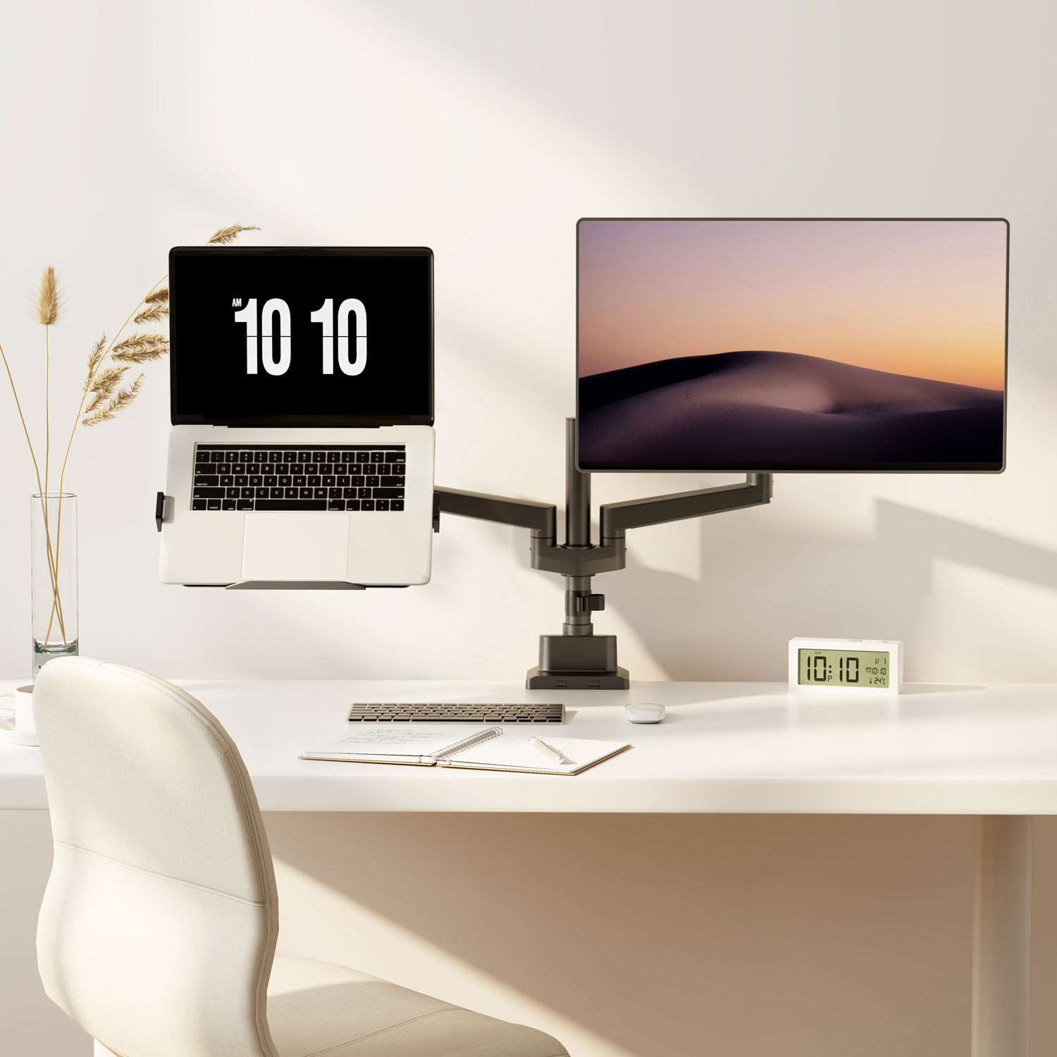 Monitorfäste LogiLink Laptophållare VESA 75x75 för Arbetsstation