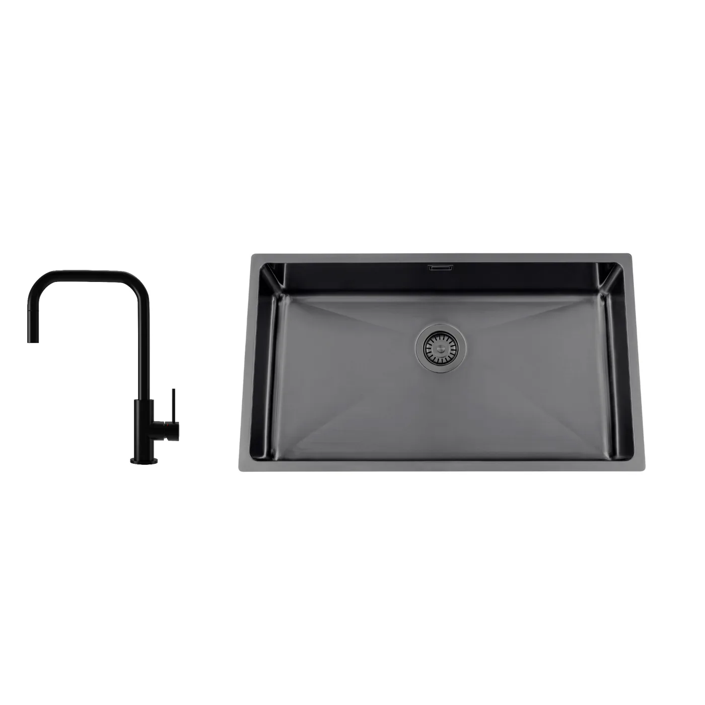 Diskho Nordic Tech Titan 730 X med Köksblandare Steel Accent Square Shadow