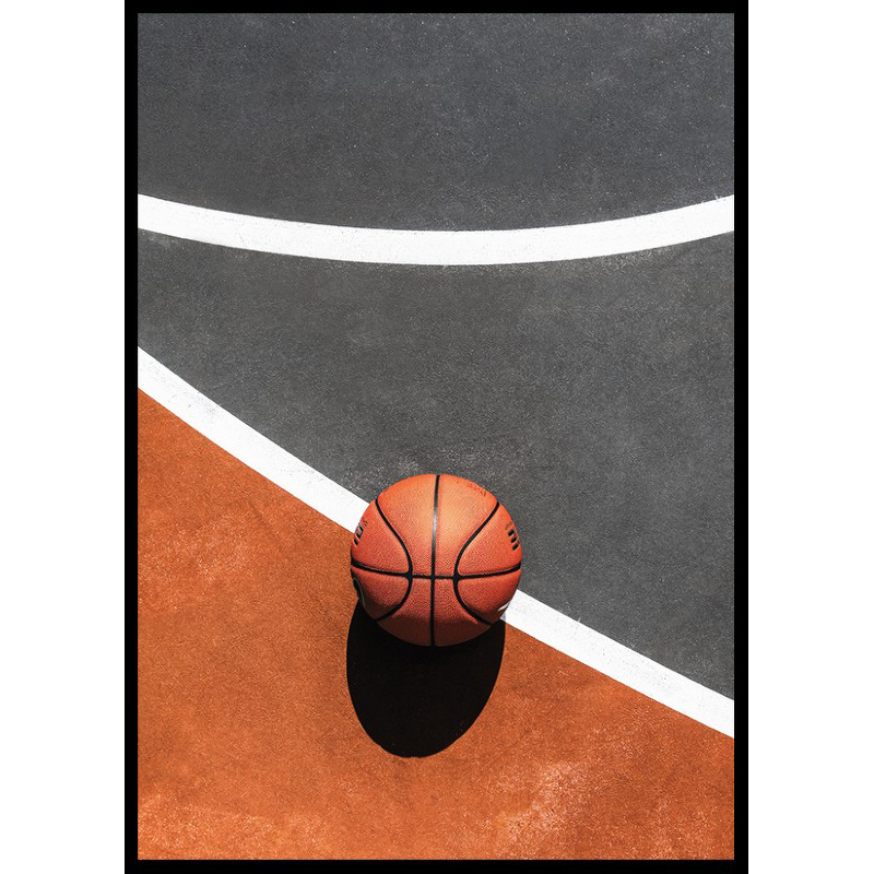 Poster Gallerix Basketball On Court