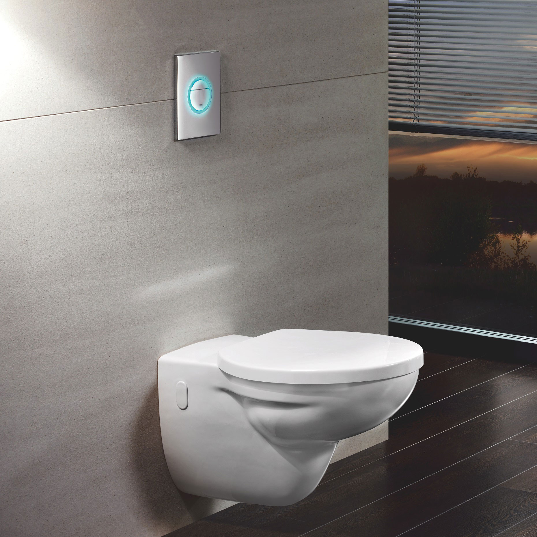 Spolknapp Grohe Nova Cosmopolitan Light med Belysning