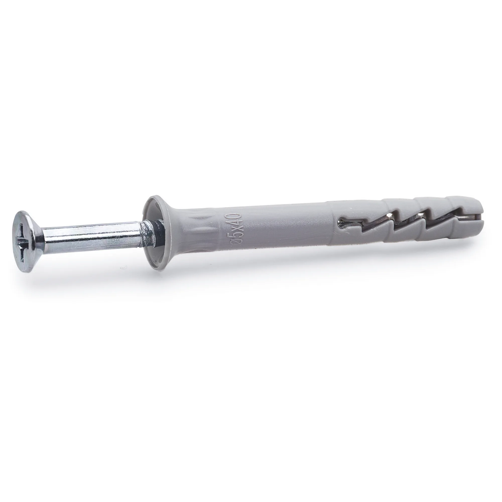 SPIKPLUGG 6X40 FZB BRK=100 Förzinkad, Dimension: 6x40 mm
