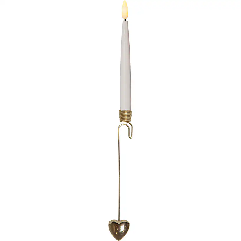 Julgransbelysning Star Trading Flamme i Vit med 8 Ljus