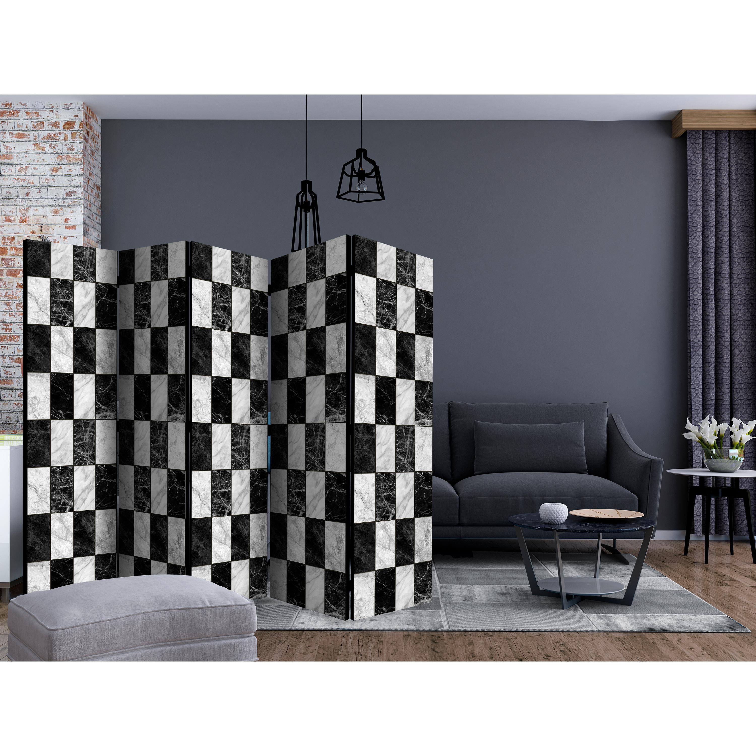 Rumsavdelare Skärmvägg Arkiio Checker II 225x172 cm
