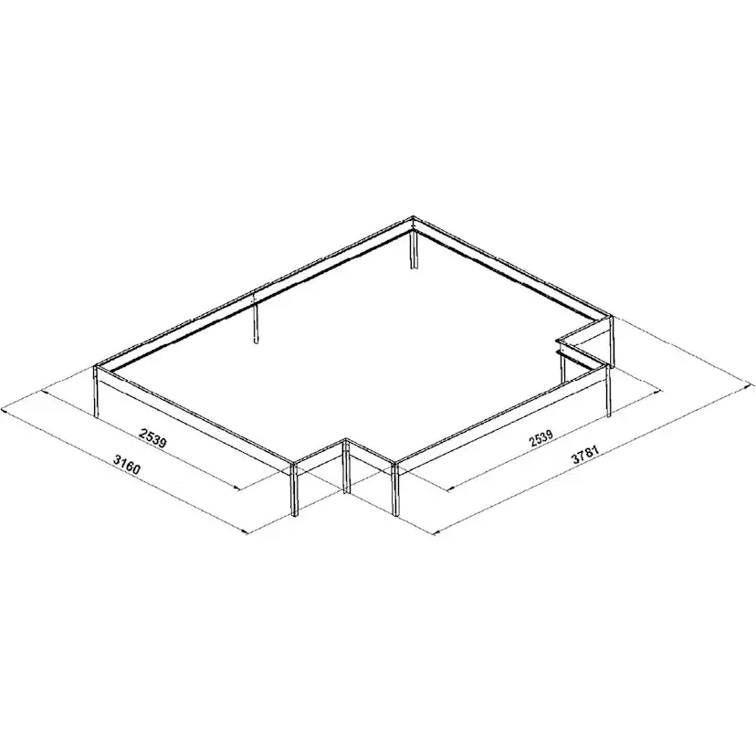 Växthus Gardeney Triton Svart Aluminiumstomme med UV-skyddat Polykarbonattak & Härdat Glas, 10,2 m²