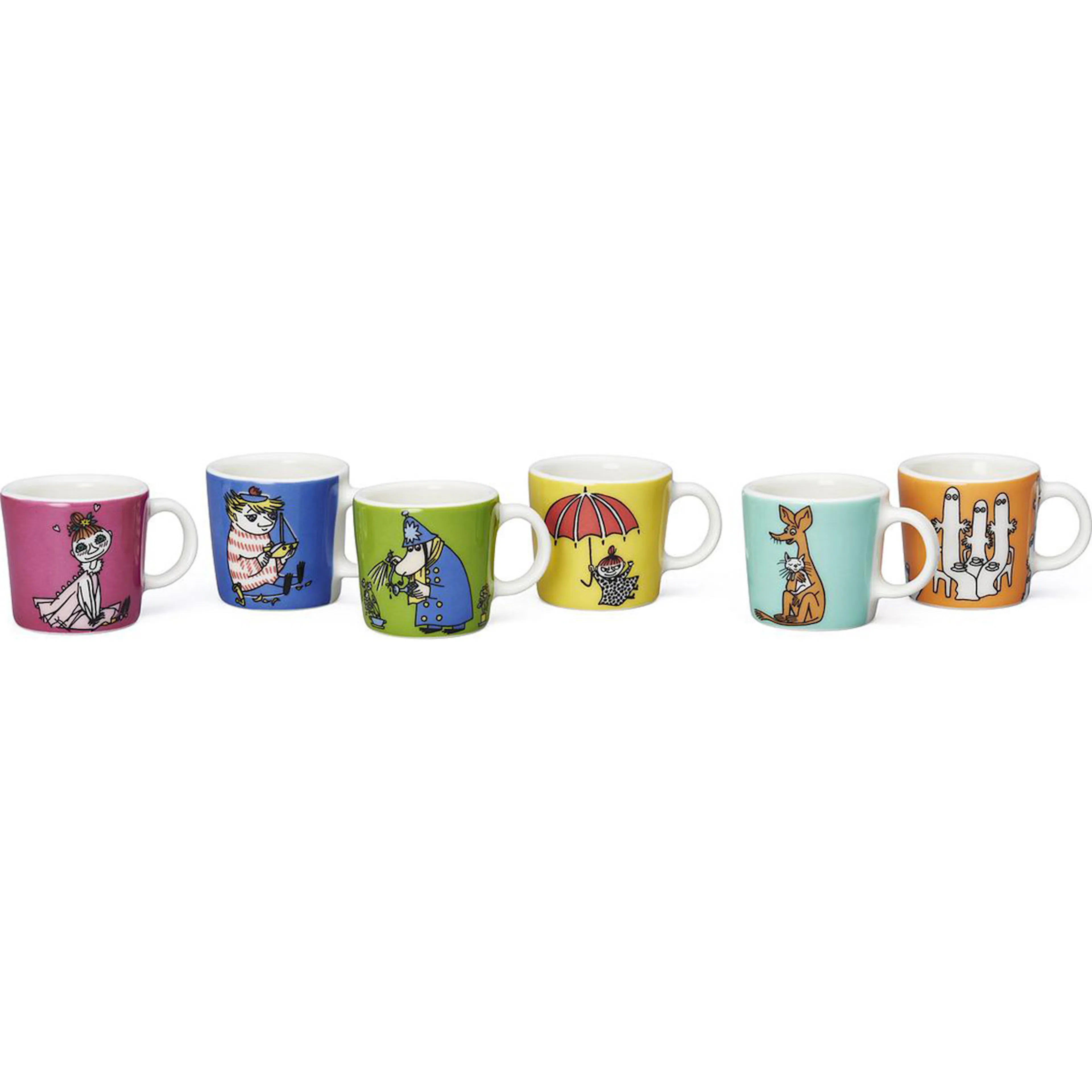 Mini-mugg Arabia Mumin Klassiker 6-pack